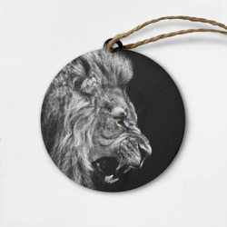 Деревянная игрушка круг Лев