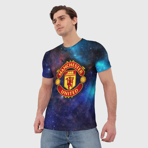 Мужская футболка 3D Manchester United, цвет 3D печать - фото 3