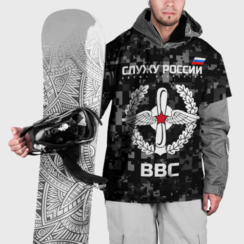 Накидка на куртку 3D Служу России - ВВС
