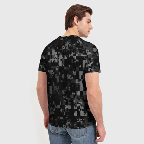 Мужская футболка 3D с принтом Служу России ВМФ, вид сзади #2