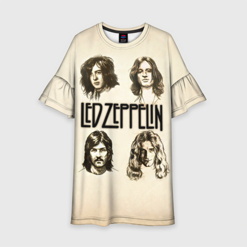 Детское платье 3D Led Zeppelin 1, цвет 3D печать