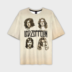 Мужская футболка oversize 3D Led Zeppelin 1