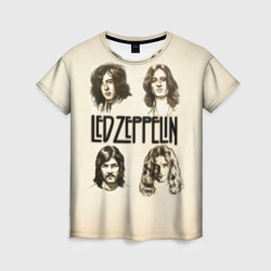 Женская футболка 3D Led Zeppelin 1