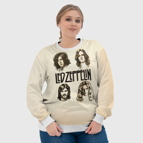 Женский свитшот 3D Led Zeppelin 1, цвет 3D печать - фото 6