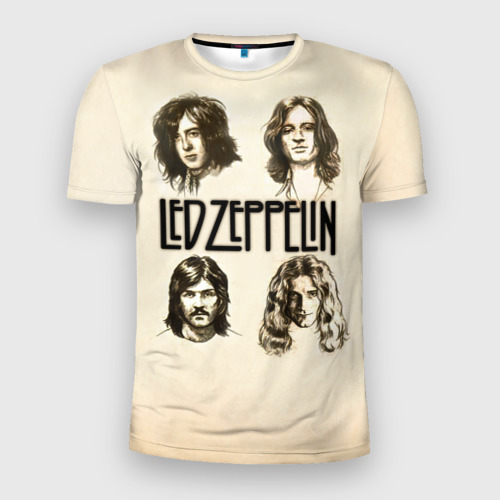 Мужская футболка 3D Slim Led Zeppelin 1, цвет 3D печать