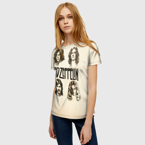 Женская футболка 3D Led Zeppelin 1, цвет 3D печать - фото 3