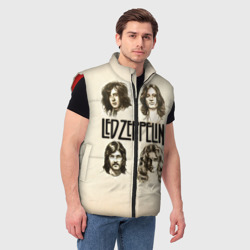 Мужской жилет утепленный 3D Led Zeppelin 1 - фото 2