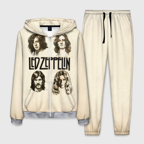 Мужской костюм 3D Led Zeppelin 1, цвет меланж