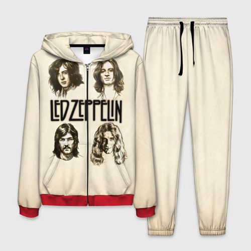 Мужской костюм 3D Led Zeppelin 1, цвет красный