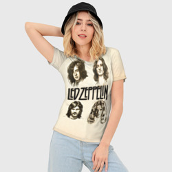 Женская футболка 3D Slim Led Zeppelin 1 - фото 2