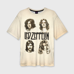 Женская футболка oversize 3D Led Zeppelin 1