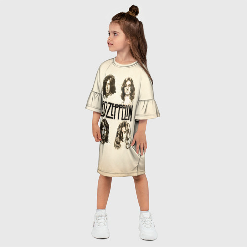 Детское платье 3D Led Zeppelin 1, цвет 3D печать - фото 3