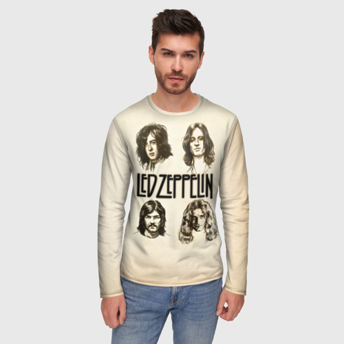 Мужской лонгслив 3D Led Zeppelin 1 - фото 3