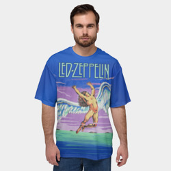 Мужская футболка oversize 3D Led Zeppelin 2 - фото 2