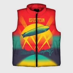 Мужской жилет утепленный 3D Led Zeppelin 3