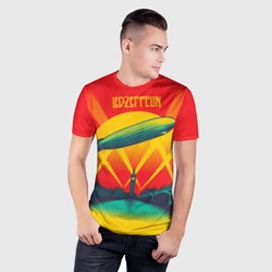 Мужская футболка 3D Slim Led Zeppelin 3 - фото 2