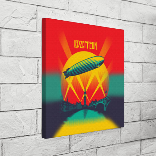 Холст квадратный Led Zeppelin 3, цвет 3D печать - фото 3