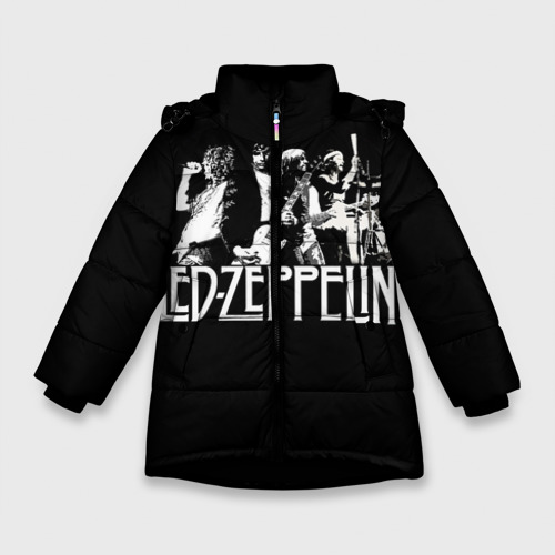 Зимняя куртка для девочек 3D Led Zeppelin 4, цвет черный