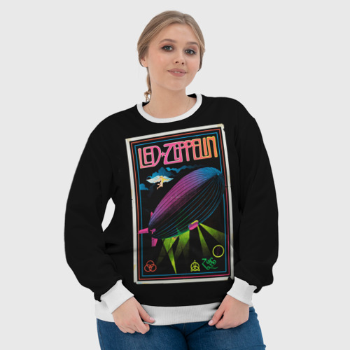 Женский свитшот 3D Led Zeppelin 6, цвет 3D печать - фото 6