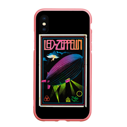 Чехол для iPhone XS Max матовый Led Zeppelin 6, цвет баблгам