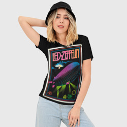 Женская футболка 3D Slim Led Zeppelin 6 - фото 2