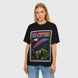 Женская футболка oversize 3D Led Zeppelin 6 - фото 2