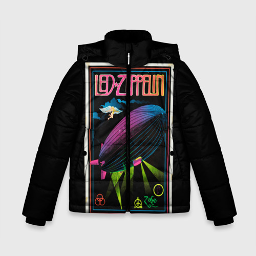 Зимняя куртка для мальчиков 3D Led Zeppelin 6, цвет светло-серый