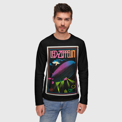 Мужской лонгслив 3D Led Zeppelin 6, цвет 3D печать - фото 3