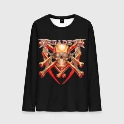 Мужской лонгслив 3D Megadeth 1