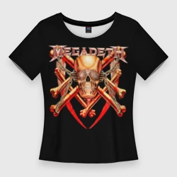 Женская футболка 3D Slim Megadeth 1