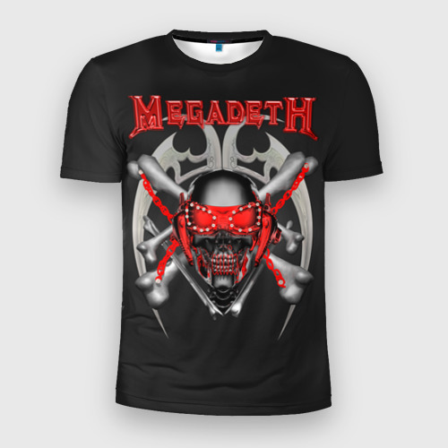 Мужская футболка 3D Slim Megadeth 2, цвет 3D печать