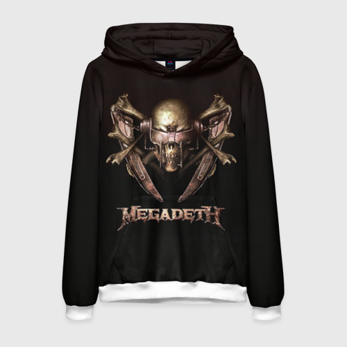 Мужская толстовка 3D Megadeth 3, цвет белый