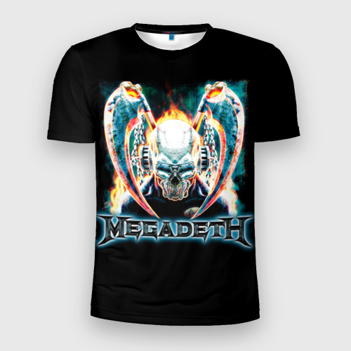 Мужская футболка 3D Slim Megadeth 4, цвет 3D печать