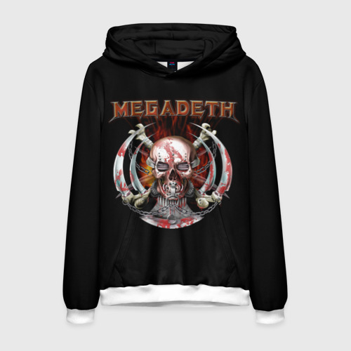 Мужская толстовка 3D Megadeth 5, цвет белый