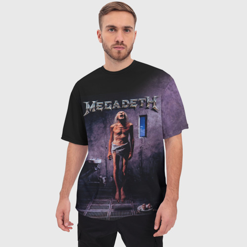 Мужская футболка oversize 3D Megadeth 7, цвет 3D печать - фото 3