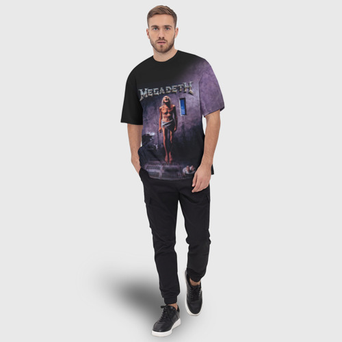 Мужская футболка oversize 3D Megadeth 7, цвет 3D печать - фото 5