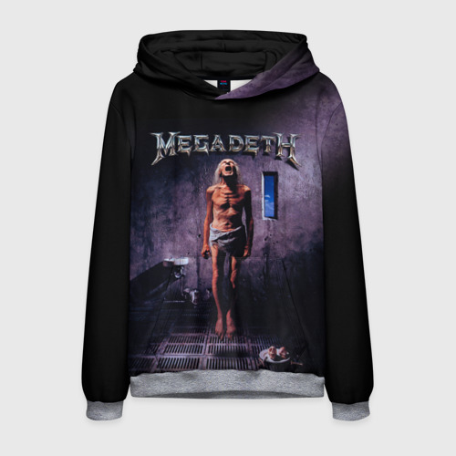 Мужская толстовка 3D Megadeth 7, цвет меланж