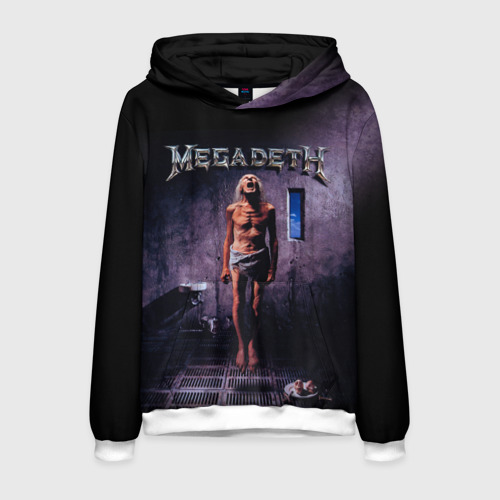 Мужская толстовка 3D Megadeth 7, цвет белый
