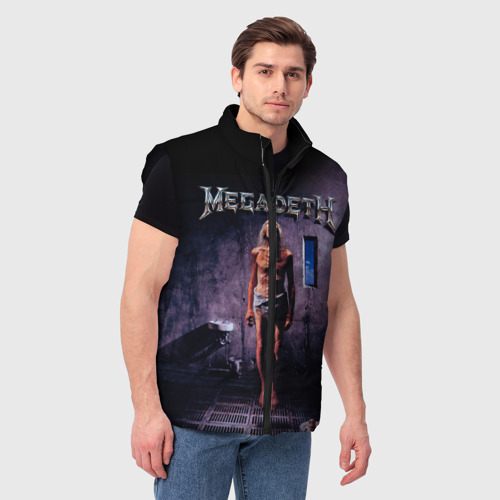 Мужской жилет утепленный 3D Megadeth 7, цвет черный - фото 3