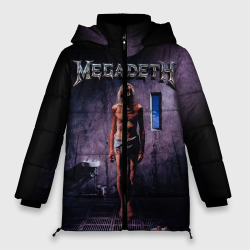 Женская зимняя куртка Oversize Megadeth 7, цвет черный