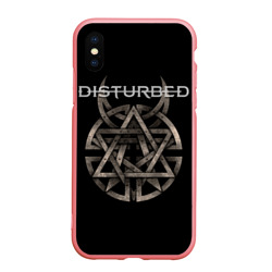 Чехол для iPhone XS Max матовый Disturbed 2