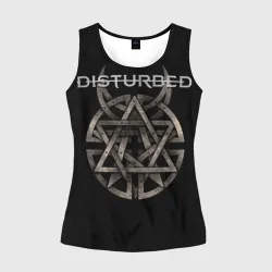 Женская майка 3D Disturbed 2