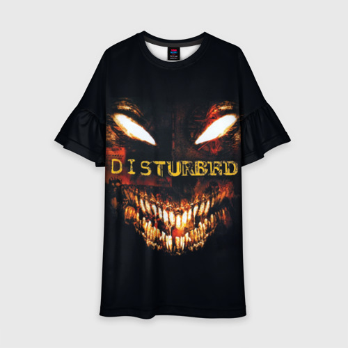 Детское платье 3D Disturbed 4, цвет 3D печать