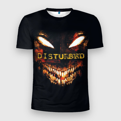 Мужская футболка 3D Slim Disturbed 4, цвет 3D печать