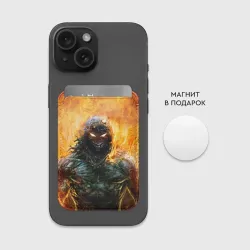 Картхолдер Magsafe магнитный Disturbed guy in fire - фото 2