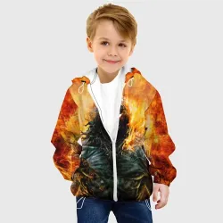 Детская куртка 3D Disturbed guy in fire - фото 2