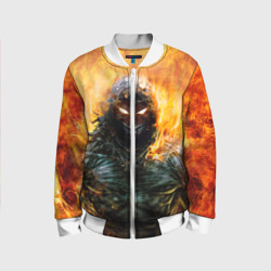 Детский бомбер 3D Disturbed guy in fire