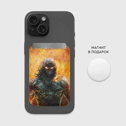 Картхолдер Magsafe магнитный Disturbed guy in fire - фото 2