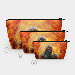 Косметичка 3D Disturbed guy in fire - фото 2