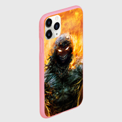 Чехол для iPhone 11 Pro Max матовый Disturbed guy in fire - фото 2